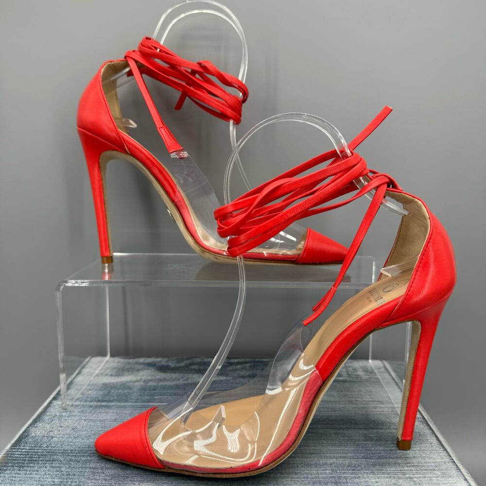 Brother Vellies Red Stiletto Heels - Picture 2 of 10